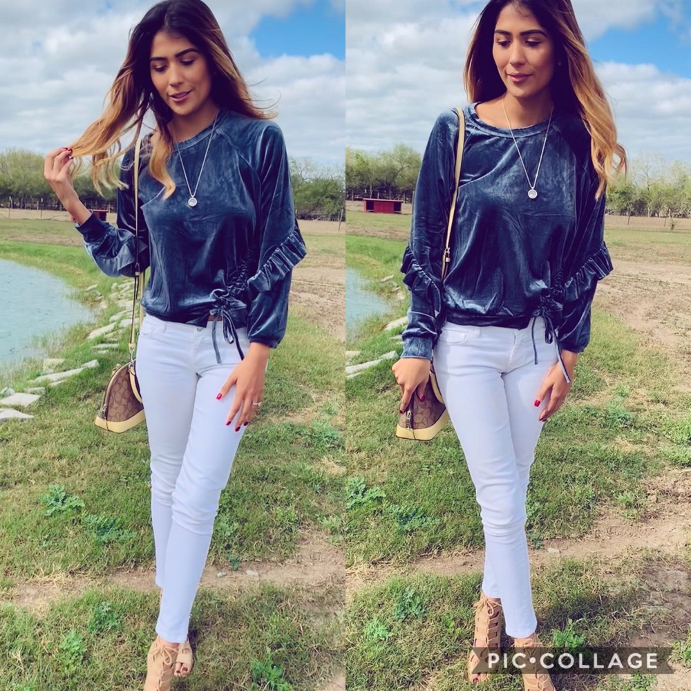 Velvet blouse